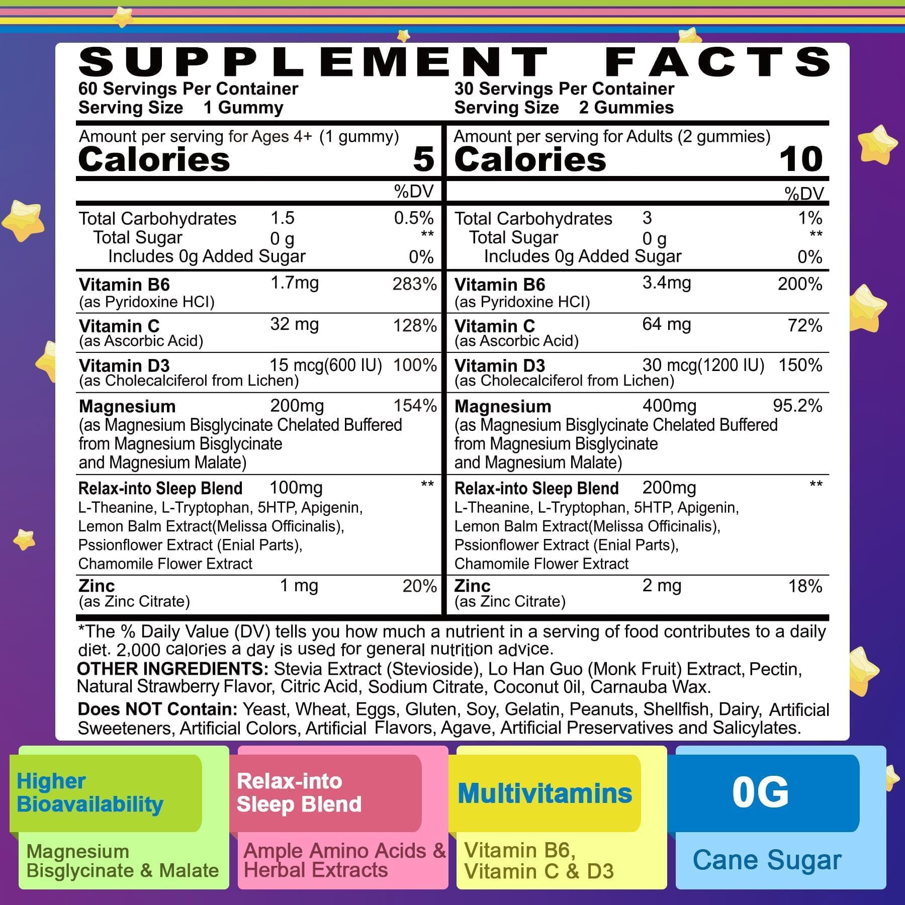 NEVISS etiqueta con lista de ingredientes y vitaminas visibles