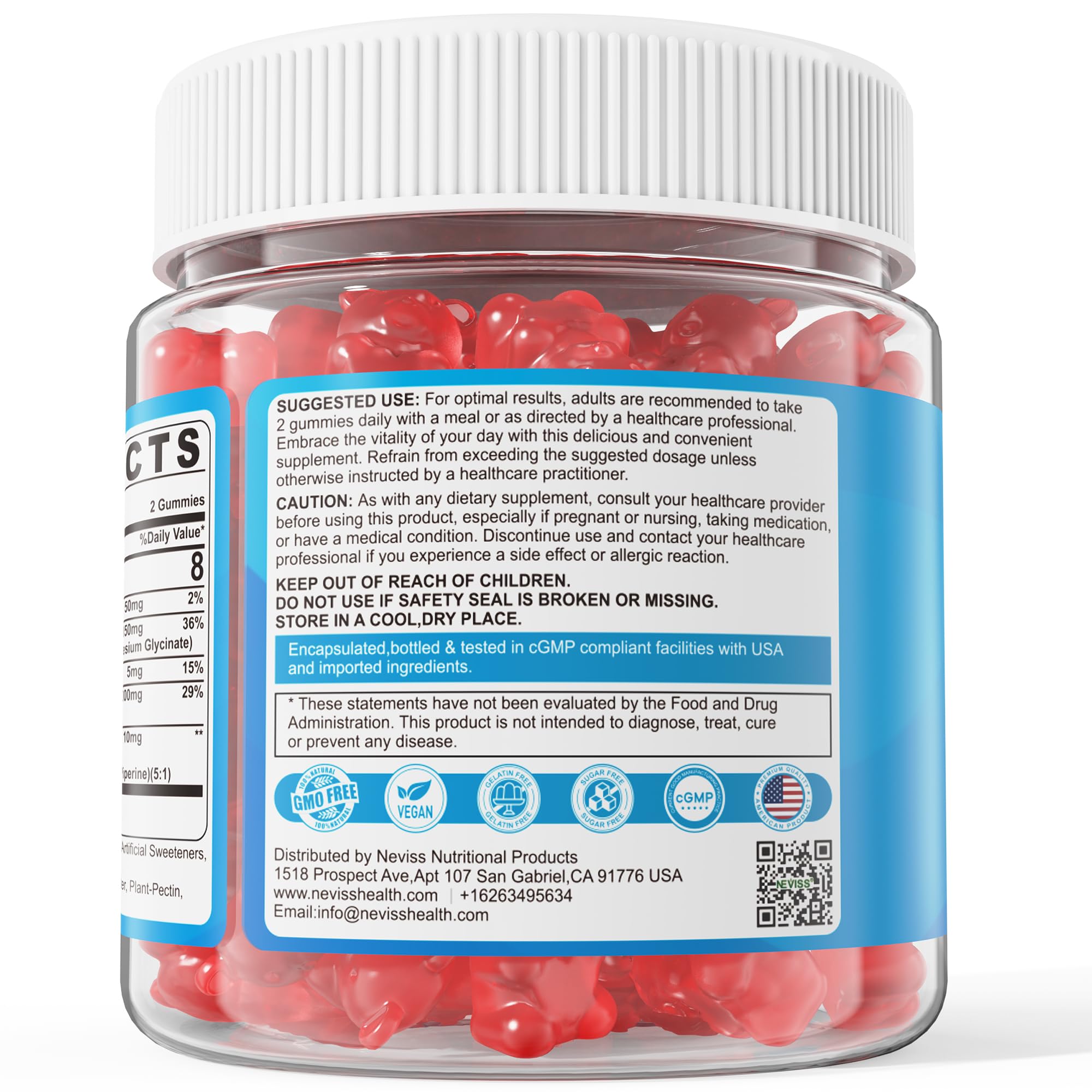 NEVISS mensaje sin azúcar y sabor natural para opción saludable