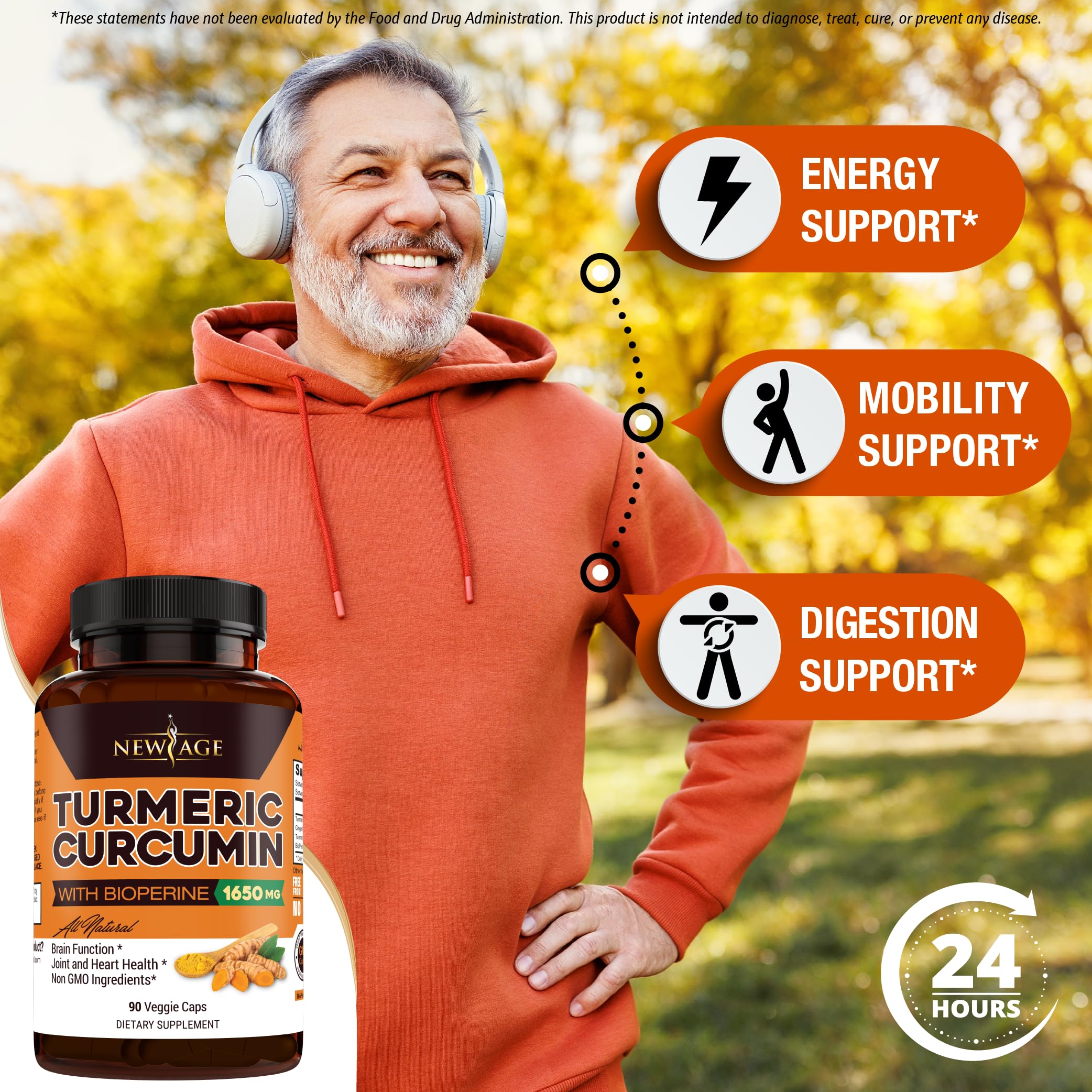 NEW AGE cápsula en mano para comparar tamaño y facilidad