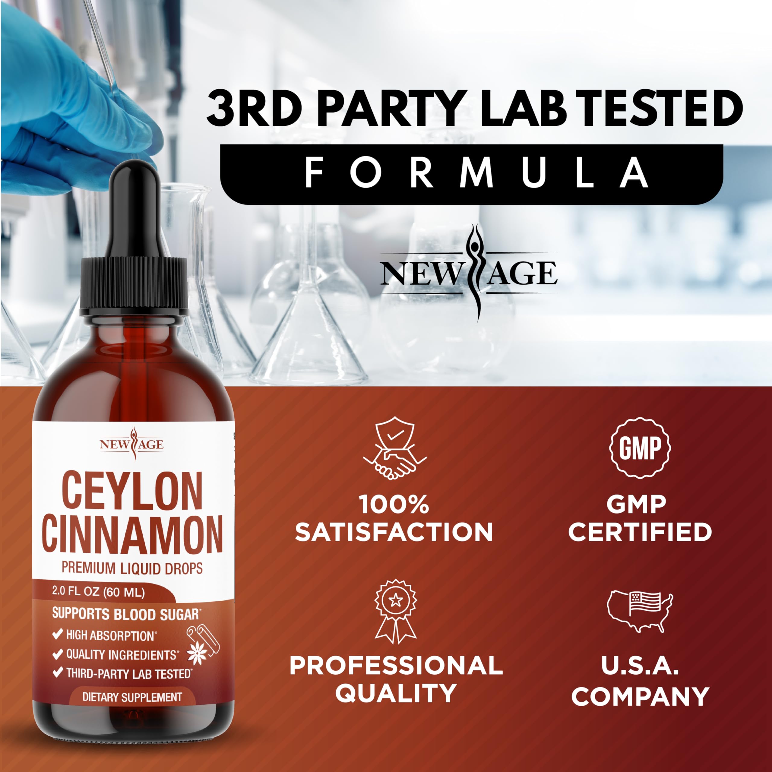 NEW AGE corteza de canela Ceylon como ingrediente natural y origen