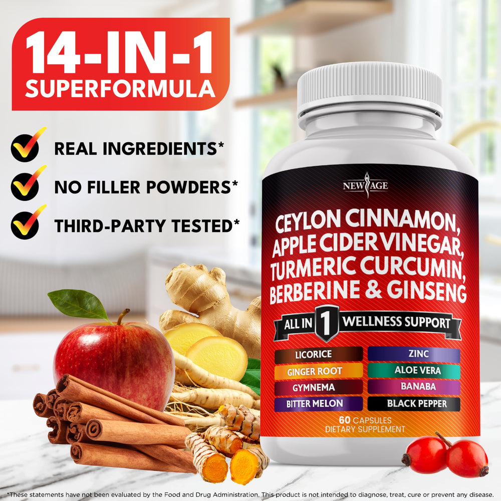 NEW AGE cápsulas abiertas mostrando contenido en polvo y apariencia uniforme