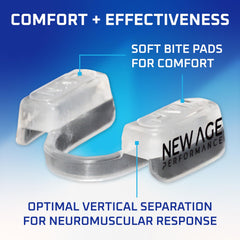 New Age Performance comparación de tamaño, demuestra altura vertical de 4 mm+