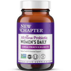 New Chapter envase frontal mostrando fórmulas para salud femenina