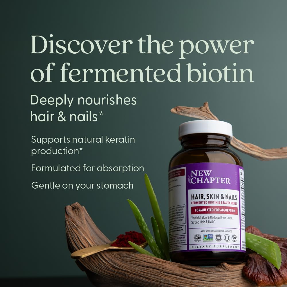 New Chapter etiqueta con ingredientes y certificaciones para confianza