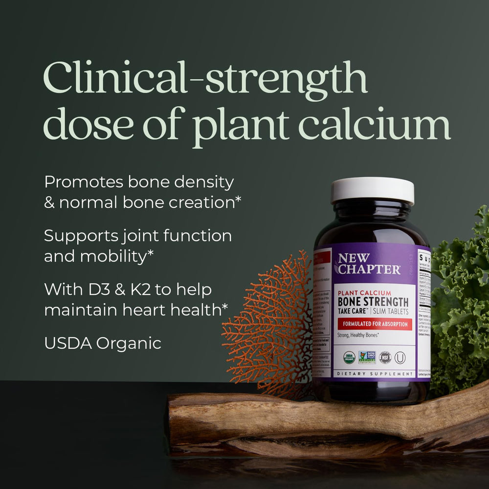 New Chapter alga roja silvestre fuente de calcio con perfil mineral natural