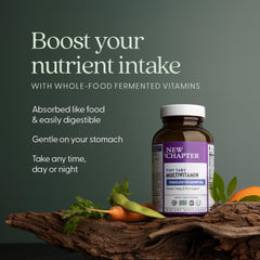 New Chapter lista de ingredientes orgánicos certificados y sello Non-GMO, aporta confianza
