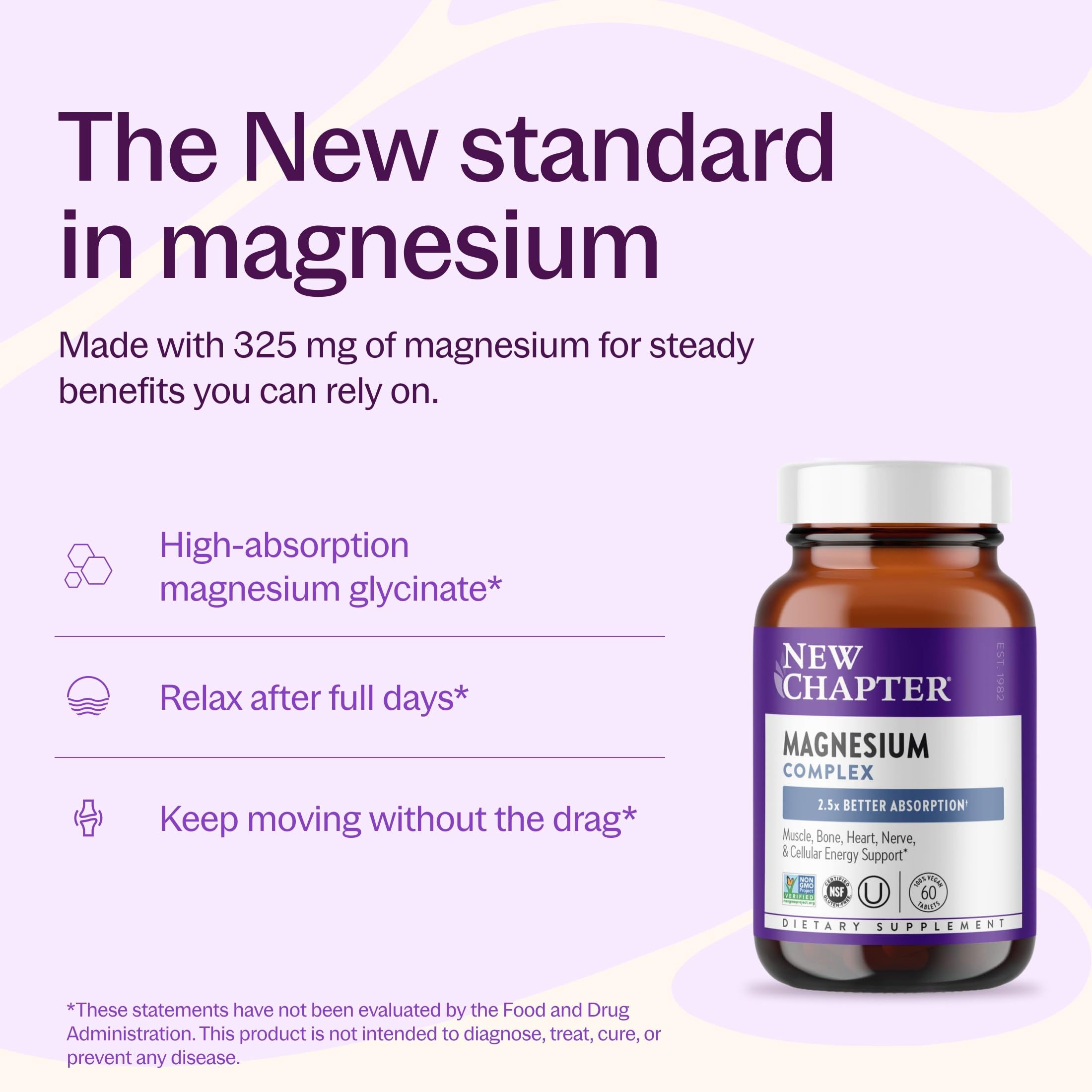 New Chapter tabletas apiladas destacando tamaño y beneficio de dosificación cómoda