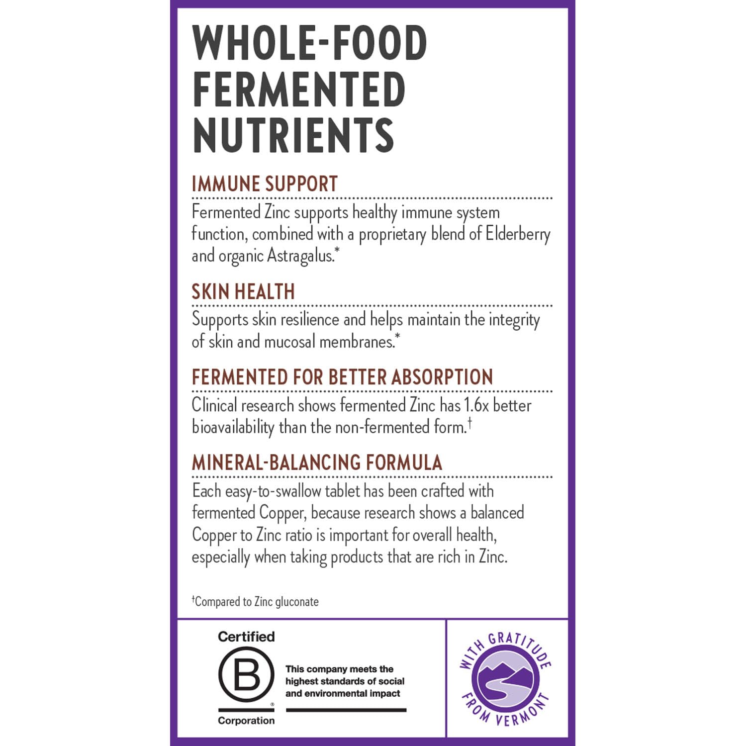 New Chapter iconos de certificaciones Non-GMO y gluten free