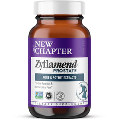 New Chapter bote frontal mostrando Zyflamend Prostate para apoyo prostático