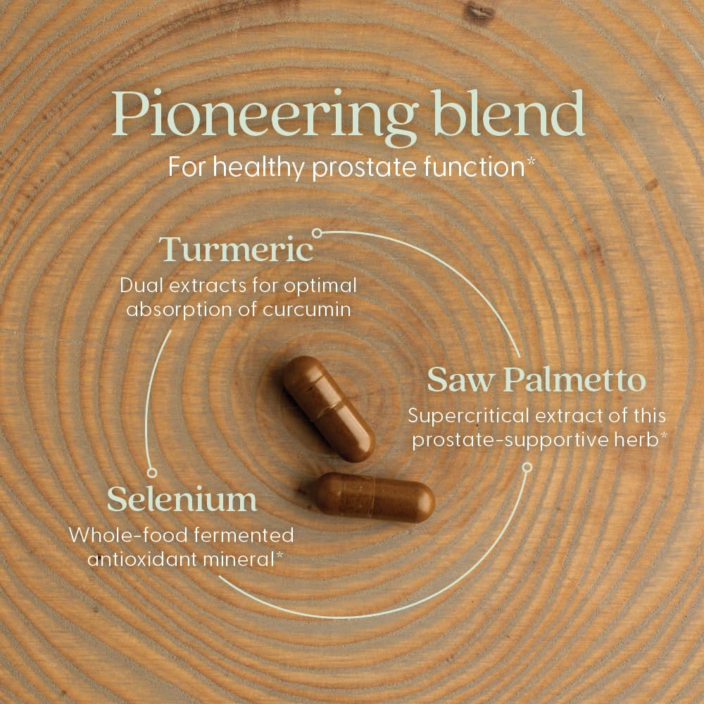 New Chapter ingredientes saw palmetto y semilla de calabaza presentados juntos