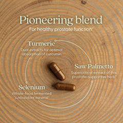 New Chapter ingredientes saw palmetto y semilla de calabaza presentados juntos
