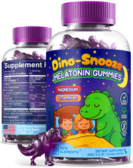 New Elements empaque frontal de gomitas dinosaurio, presentación clara y segura