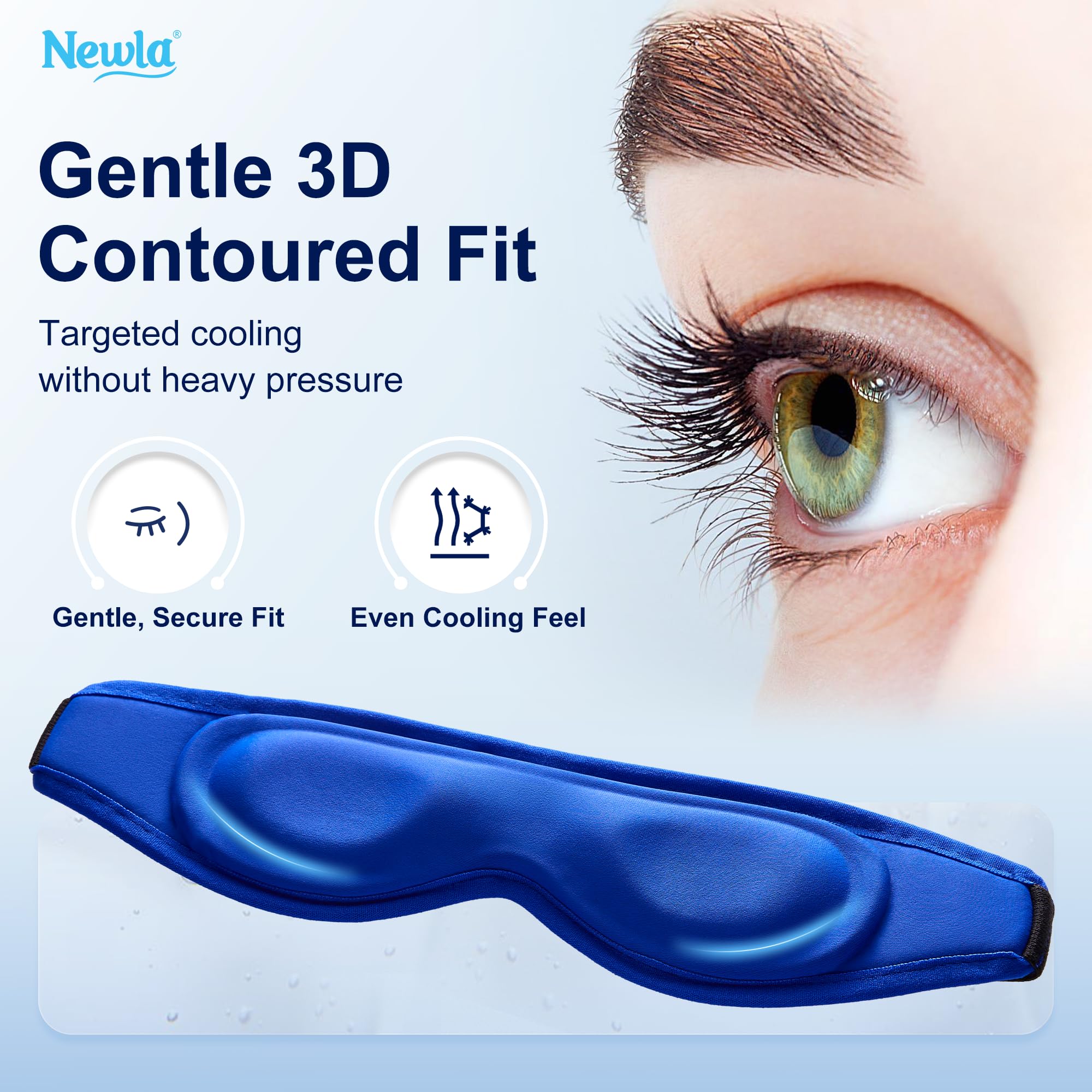 NEWLA primer plano del núcleo de gel flexible mostrando textura y adaptabilidad