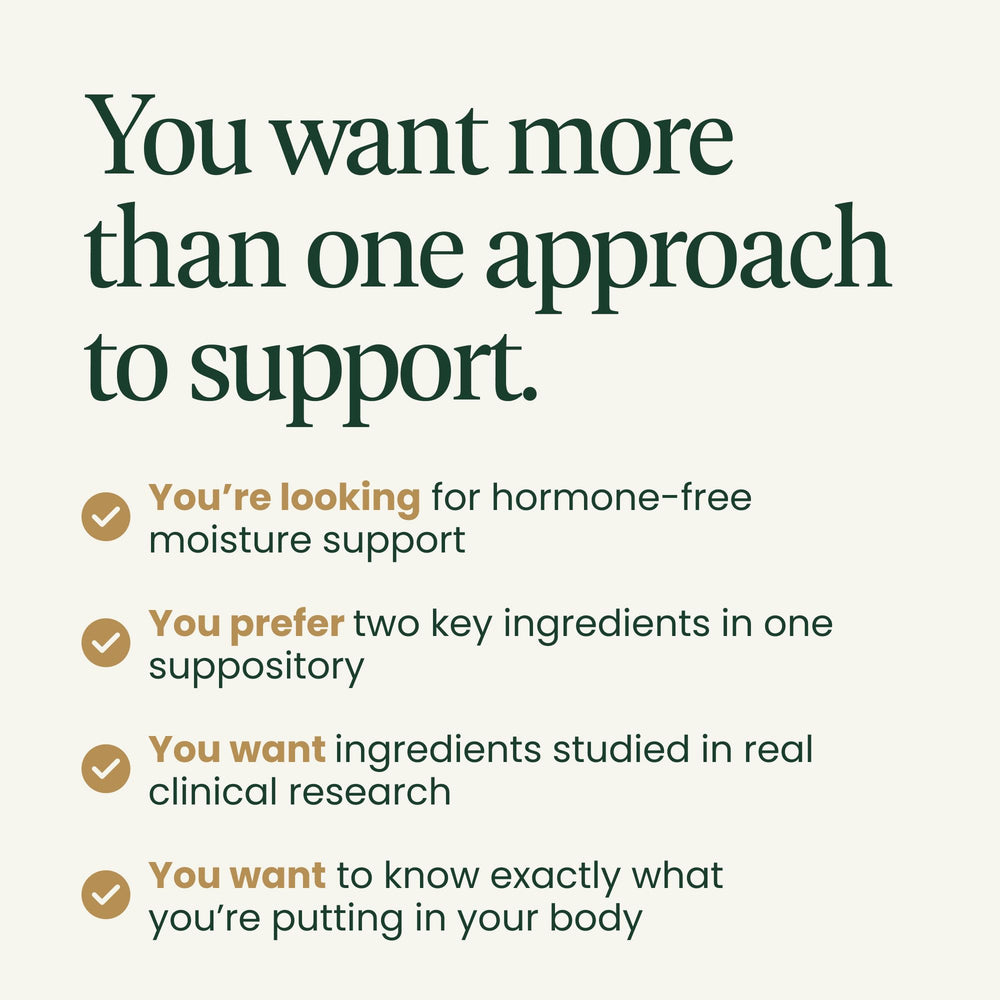 NewLife Naturals textura del supositorio primer plano destacando disolución suave