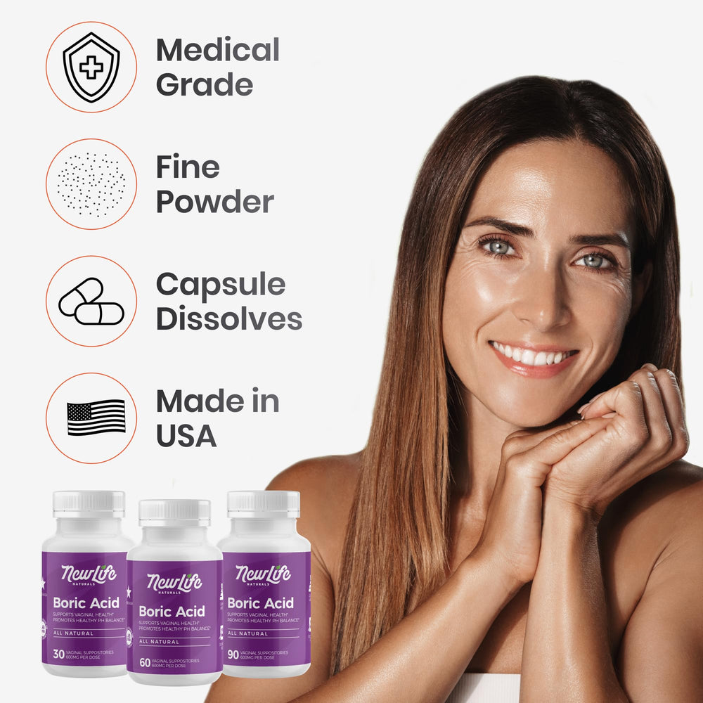 NewLife Naturals supositorios en cama listos para uso nocturno y discreción