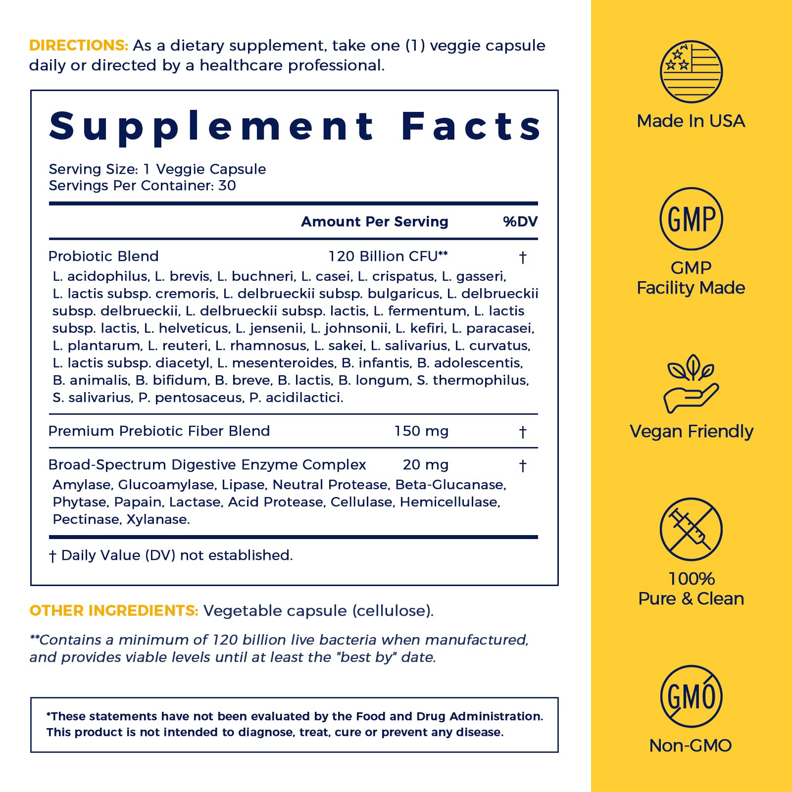 NewRhythm Probiotics, guía de uso diario en cápsulas.