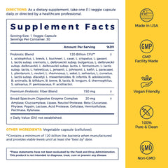 NewRhythm Probiotics, guía de uso diario en cápsulas.