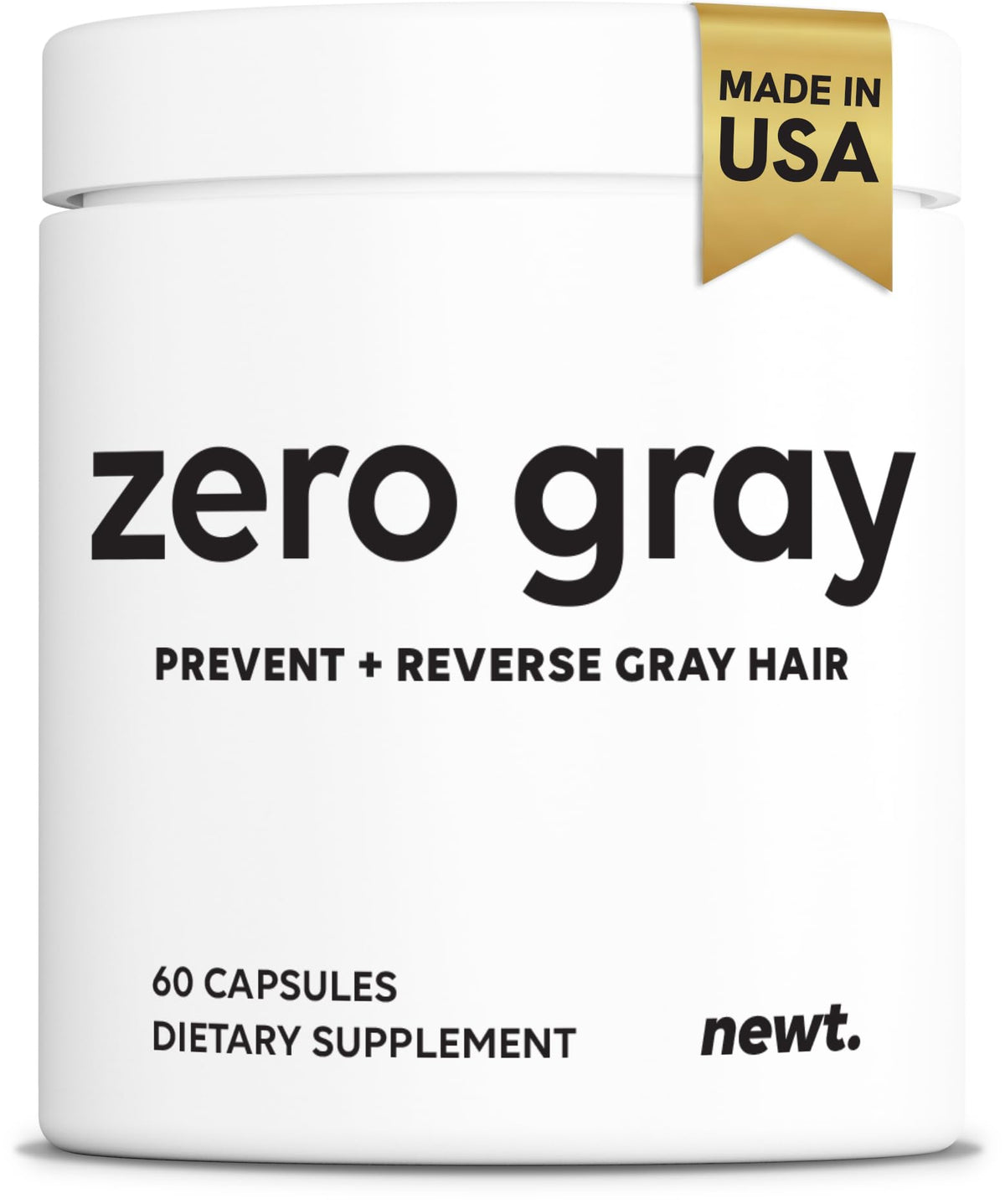 Newt ZERO GRAY frontal del envase mostrando la marca y beneficios