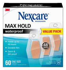 Nexcare envase frontal mostrando pack de 60 después protección fiable