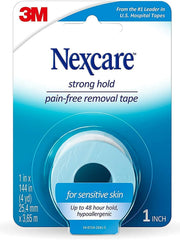 Nexcare cinta junto a regla para mostrar tamaño y escala práctica
