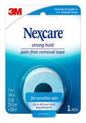 Nexcare detalle de la textura adhesiva, baja irritación para piel sensible