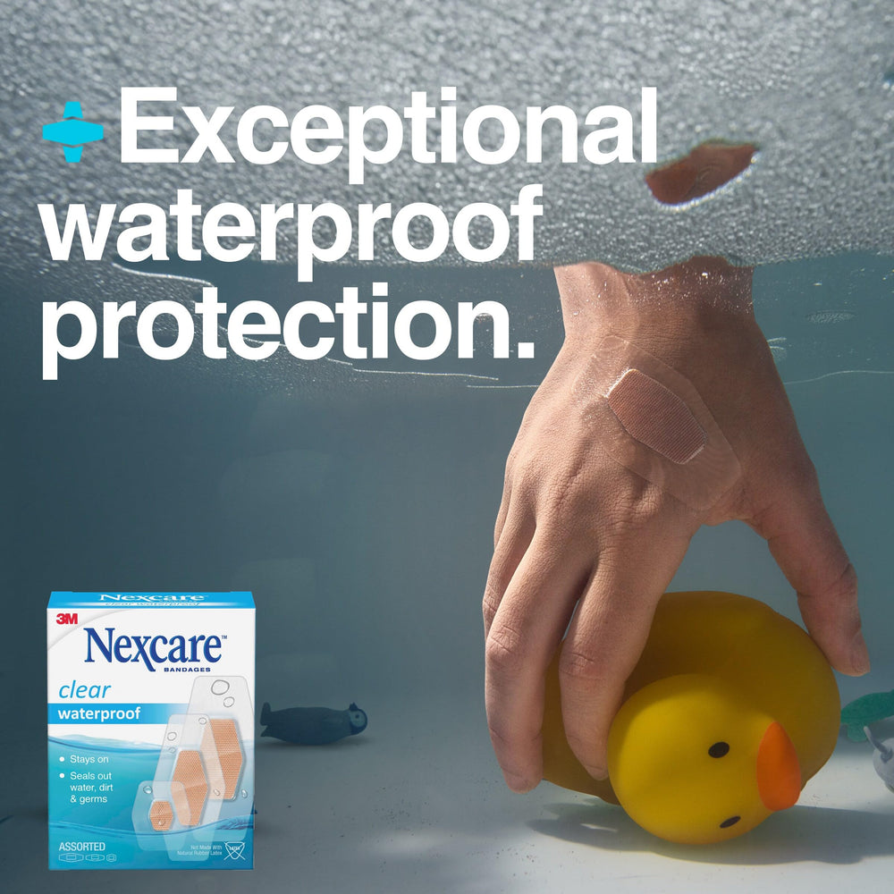 Nexcare uso en ducha lifestyle, protección confiable mientras te bañas