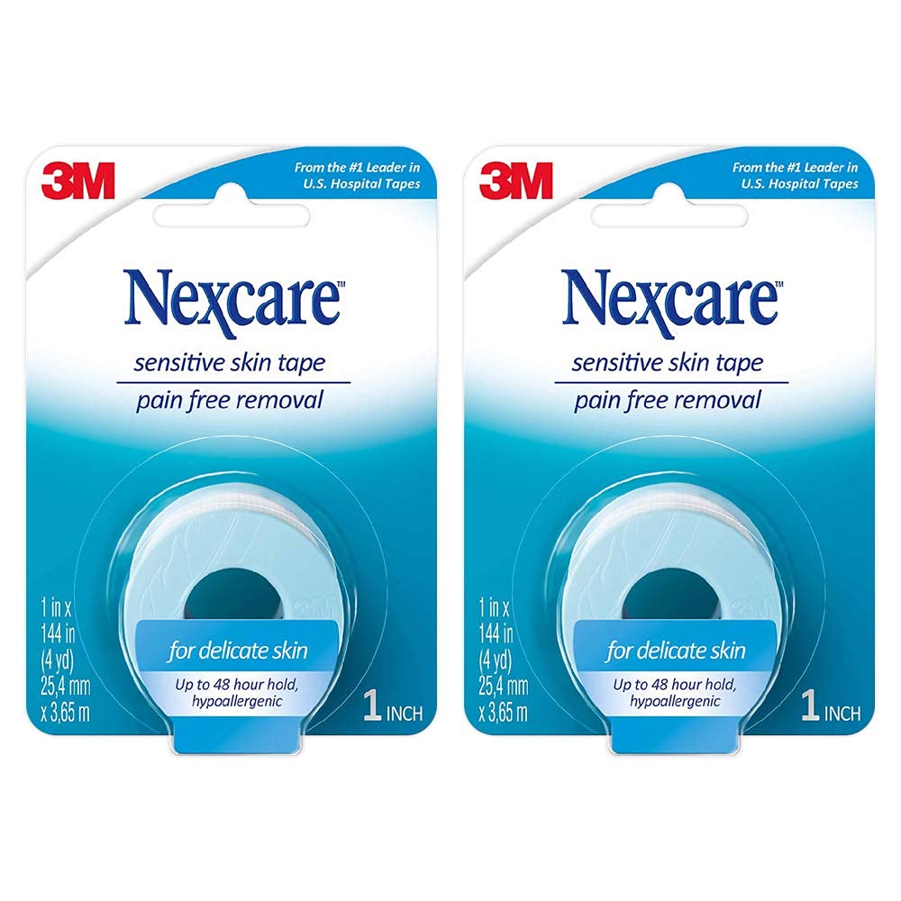 Nexcare etiqueta con información del producto y especificaciones claras