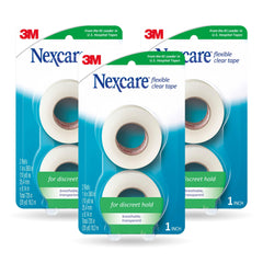 Nexcare frente del empaque muestra seis rollos y beneficio de suministro confiable