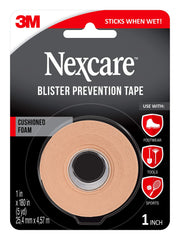 Nexcare frente del envase mostrando rollo y dimensiones, protección inmediata