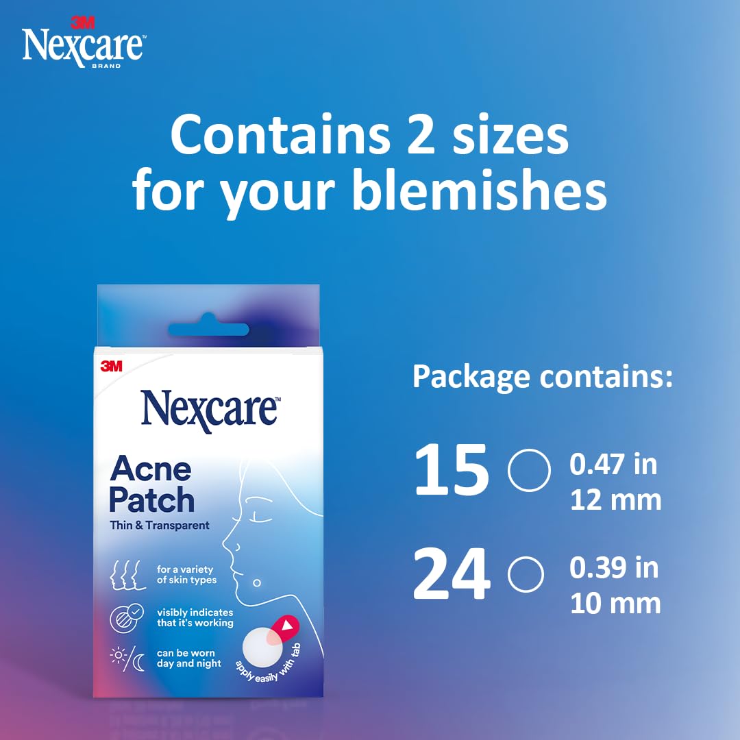 nexcare paquete abierto con parches listos para usar en el neceser