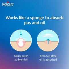 nexcare textura del parche acercamiento destacando absorción efectiva