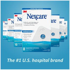nexcare apósito en uso bajo ducha mostrando resistencia al agua