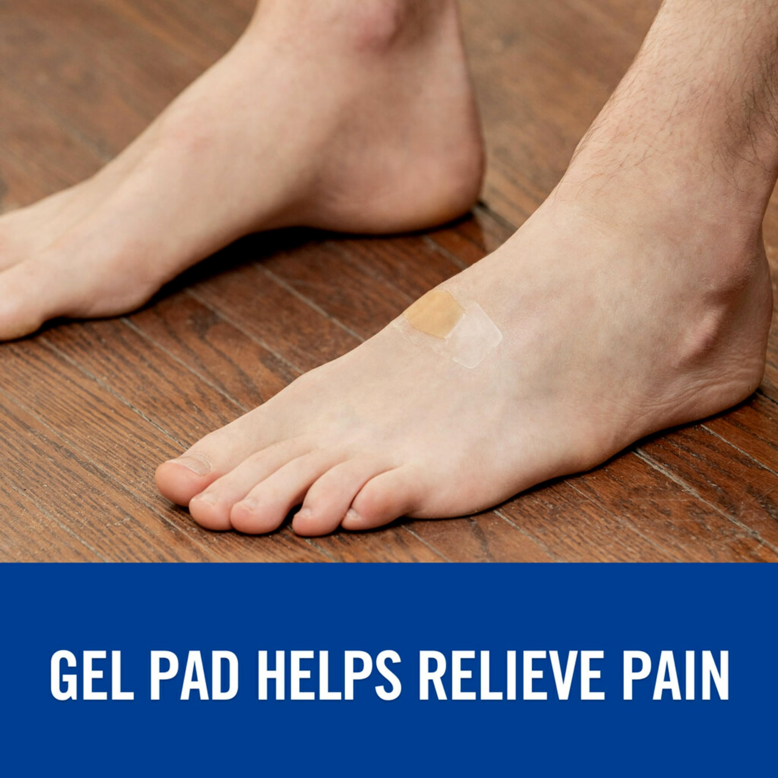 Nexcare vendaje en pierna durante actividad mostrando resistencia al movimiento