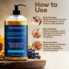 Nexon Botanics aceite vertido en mano demostrando deslizamiento