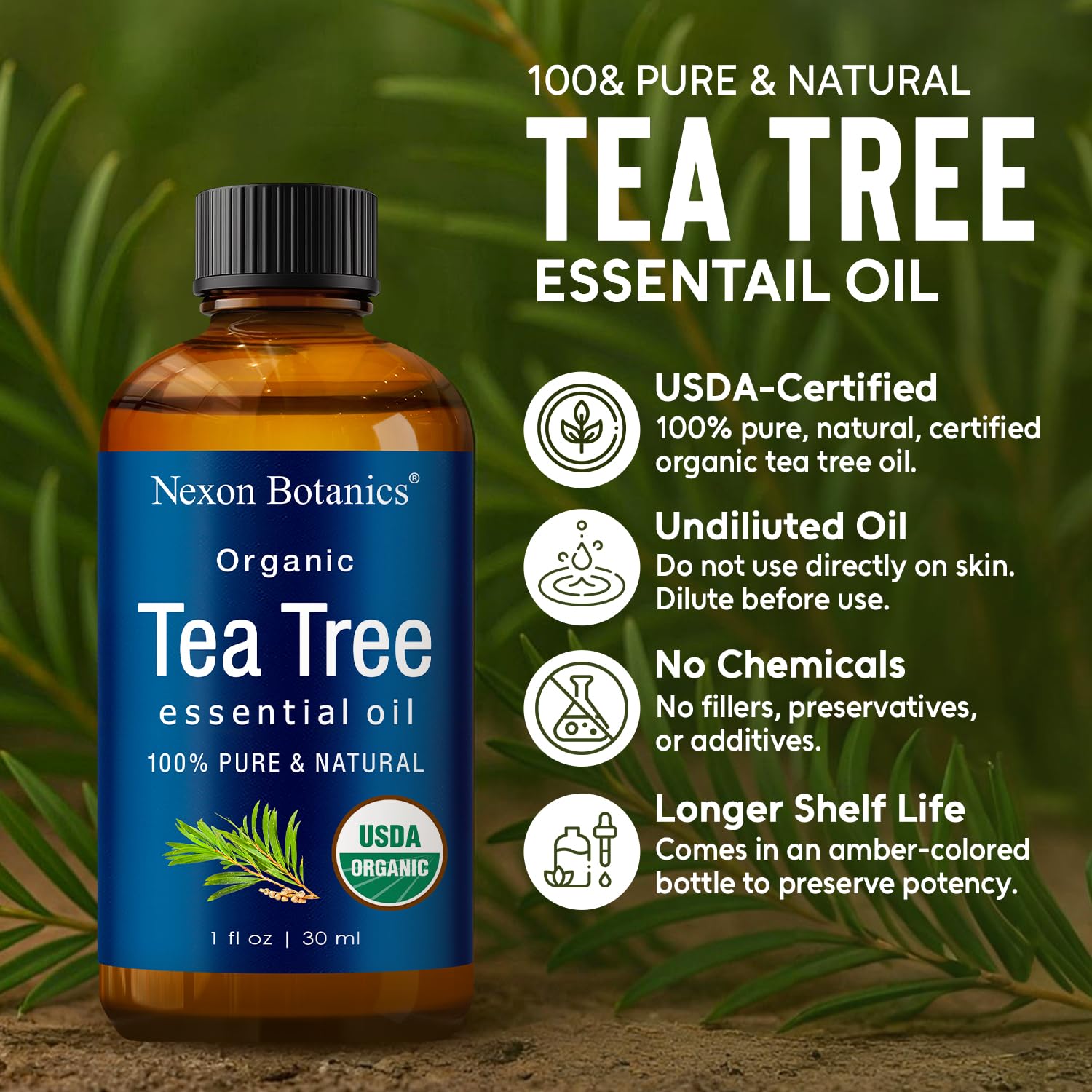 Nexon Botanics aceite en baño relajante para experiencia aromática