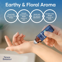 Nexon Botanics frasco junto a jojoba, mezcla natural y nutritiva