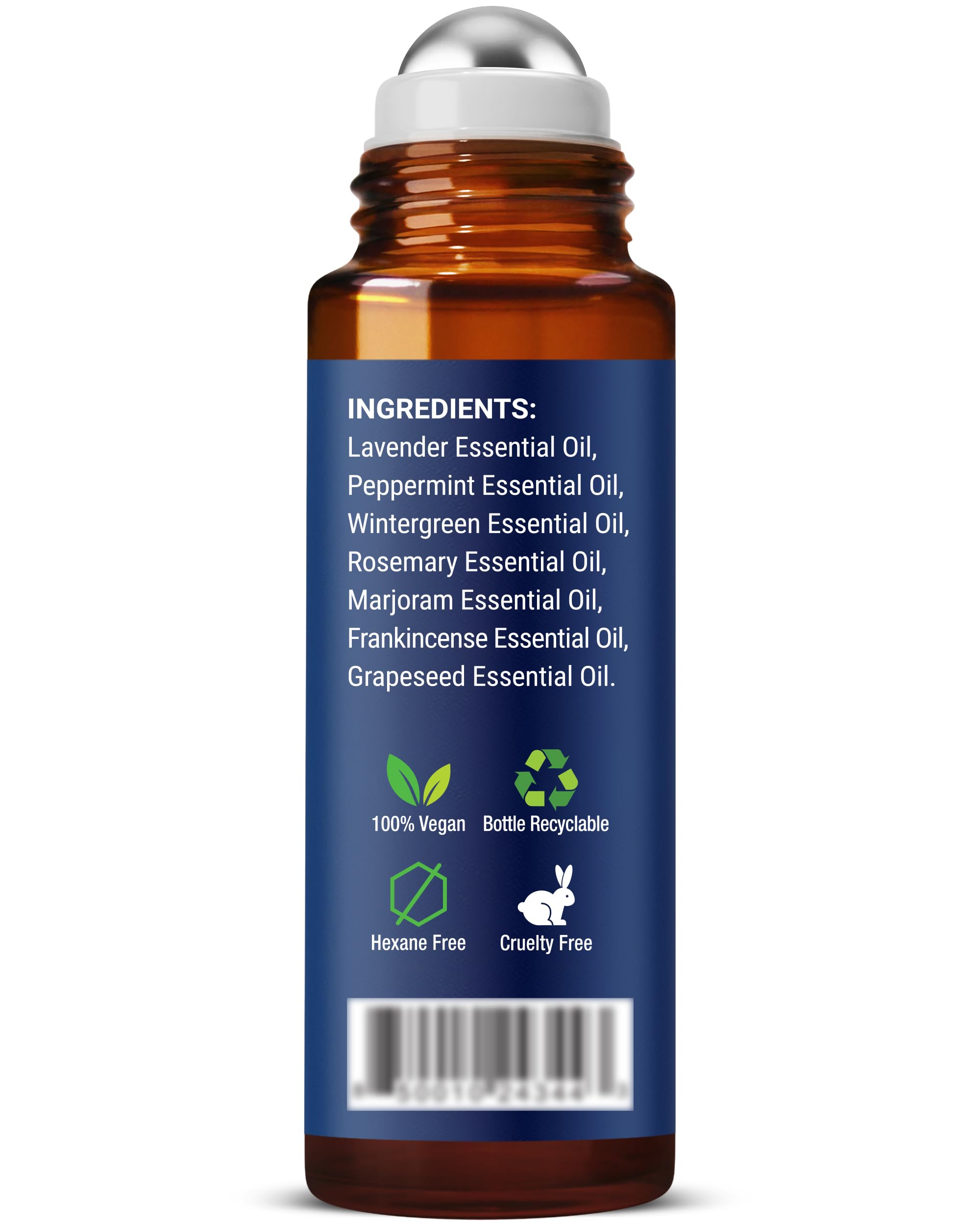 Nexon Botanics roll-on al lado de mano para identificar su tamaño compacto