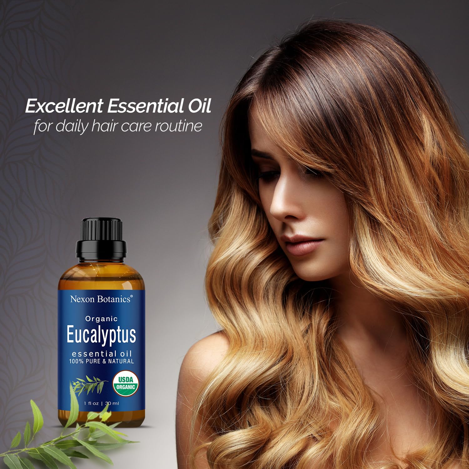 Nexon Botanics gota en mano que demuestra textura pura y natural