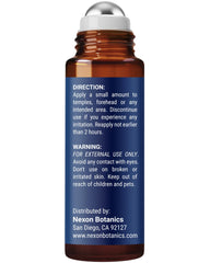 Nexon Botanics etiqueta legible con lista de aceites esenciales seguros