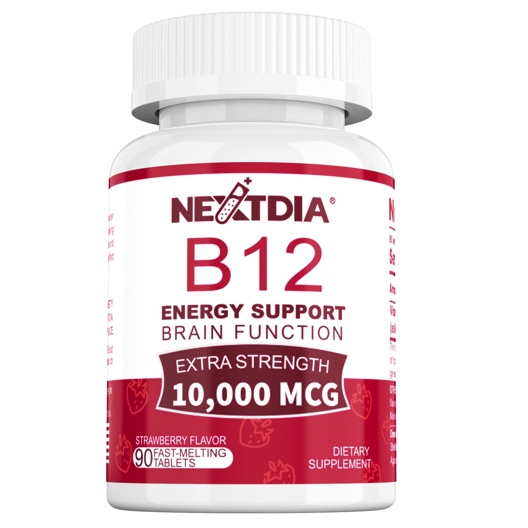Nextdia envase frontal mostrando dosis alta y beneficio de energía