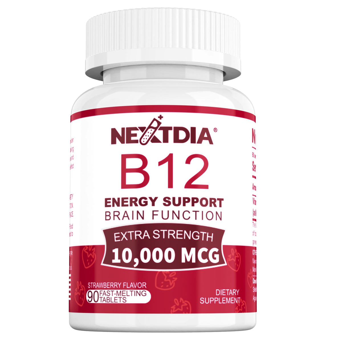 Nextdia envase frontal mostrando dosis alta y beneficio de energía