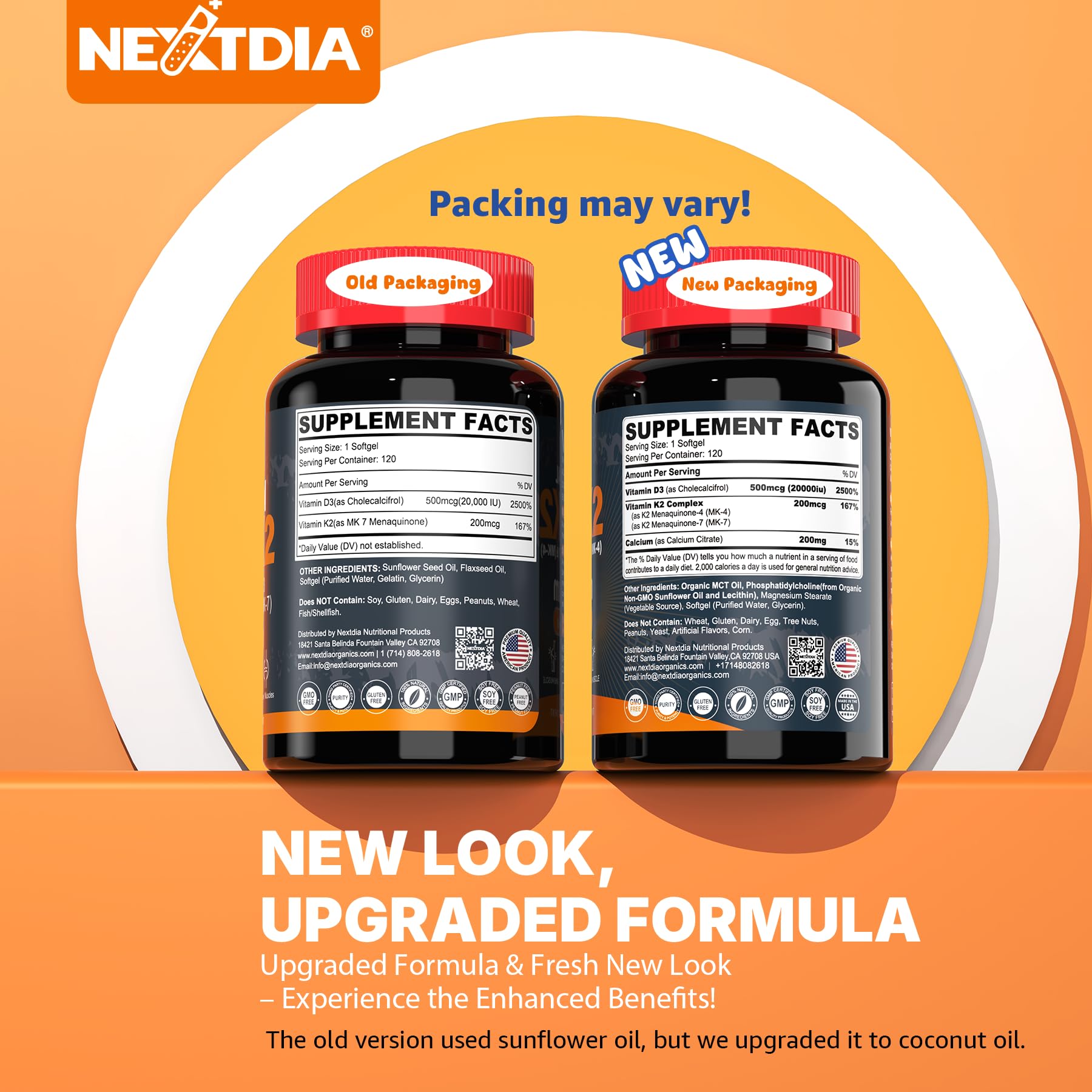 Nextdia cápsula blanda detalle de textura, fácil de tragar y absorción