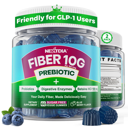 Nextdia empaque frontal mostrando producto y beneficios para digestión