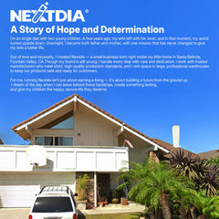 Nextdia envase abierto mostrando detalle de embalaje y cierre hermético
