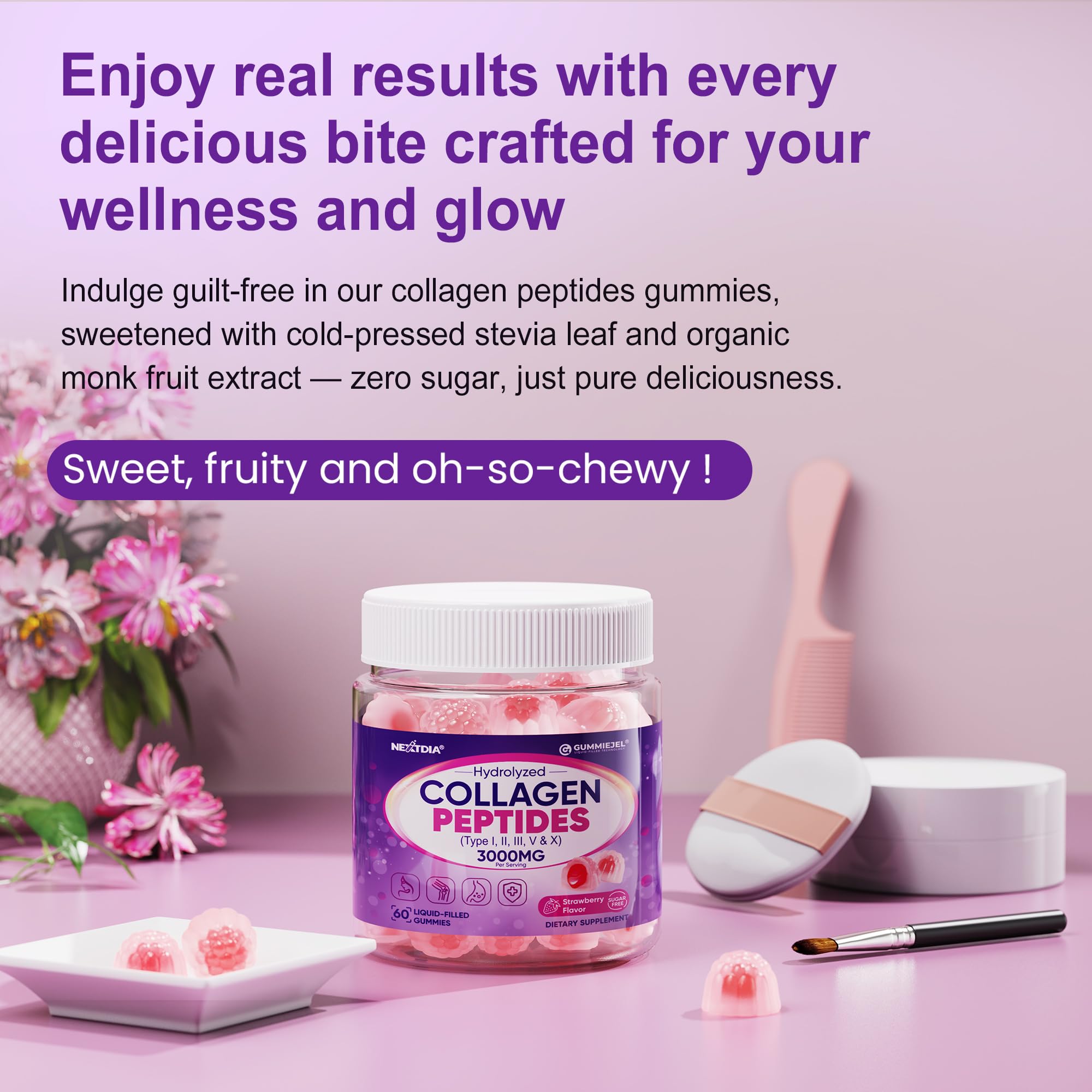 Nextdia gomitas en ambiente cotidiano, integración en estilo de vida