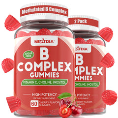 Nextdia empaque frontal mostrando 120 gomitas y beneficio energía