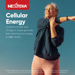 Nextdia ingredientes clave como CoQ10 y omega‑3 para apoyo energético