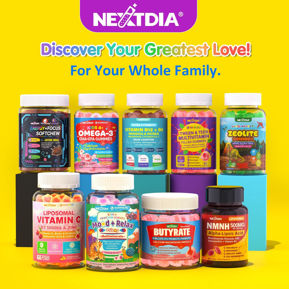 Nextdia ingredientes naturales sobre madera, enfatiza perfil mineral