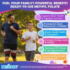 Familia usando Nextdia gominolas en mesa de desayuno, apoyo práctico diario