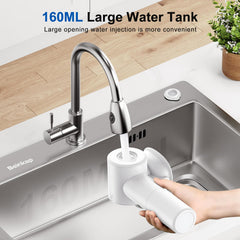 NGCES vista del doble depósito abierto separa agua limpia y sucia para mayor higiene